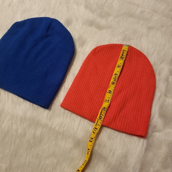 Forever 21 Orange and Blue Beanies - Picture 6 of 8